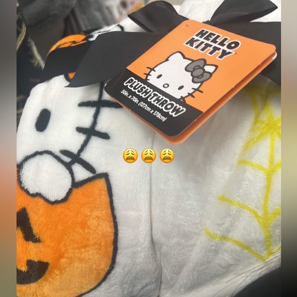 Halloween Hello Kitty Blanket